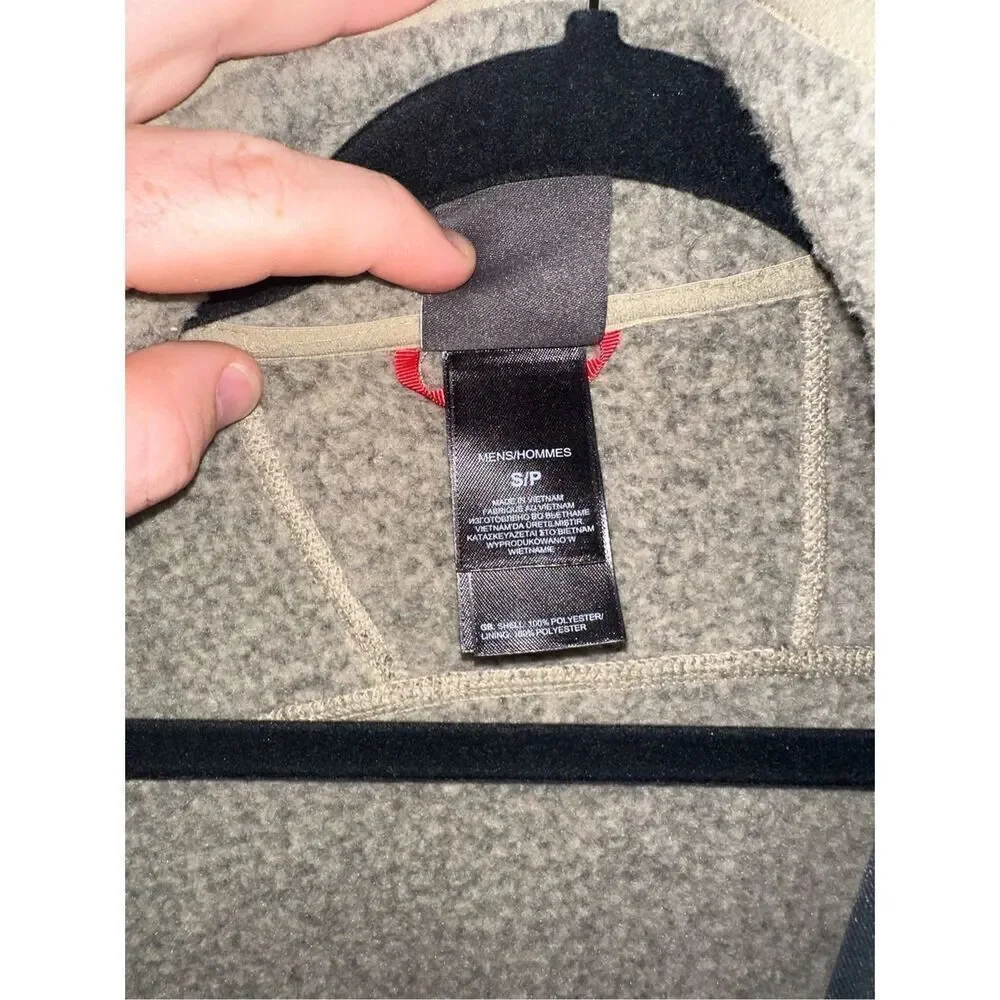 The North Face Men’s Sweater Fleece Quarter Zip, Size Small,  Heather Grey